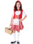 Girl's Lil' Miss Red Riding Hood Costume - S - Red/White